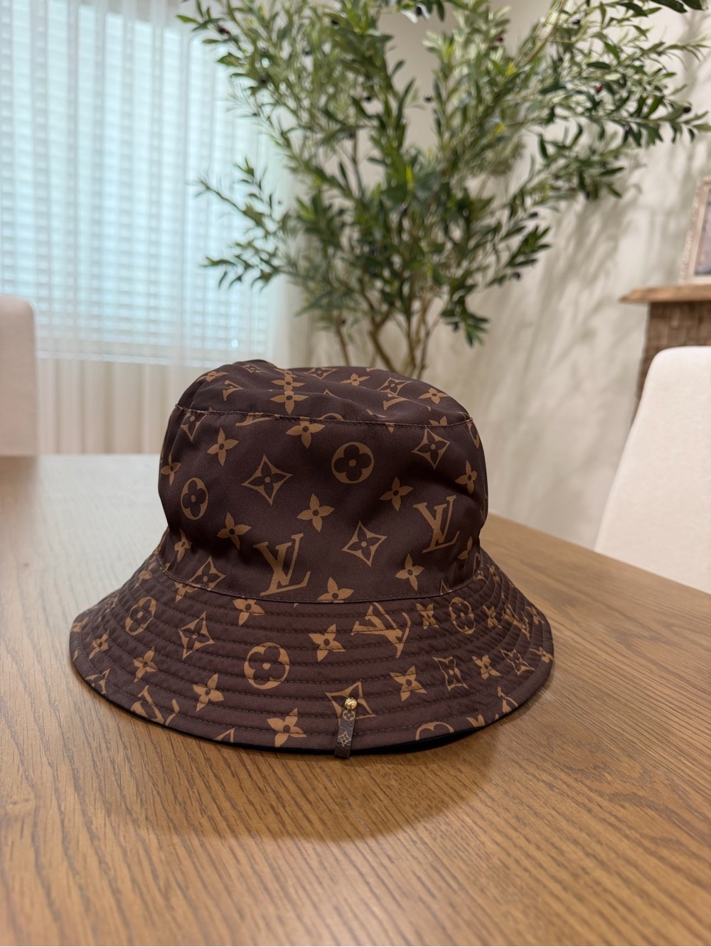 Louis Vuitton Brown Monogram Nylon Bucket Hat